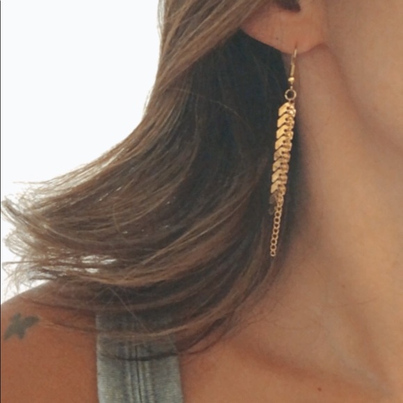 Arrow Tassel Earrings - Picture 3 of 4